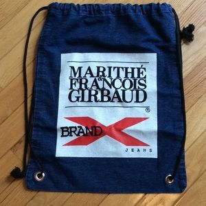 Marithe & Francois Girbaud Denim Drawstring  Bag
